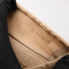Chanel Coco Mark Camelia Leather Ballet Flats in Beige G32912, Size 39.5 EU Secondhand