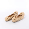 Chanel Coco Mark Camelia Leather Ballet Flats in Beige G32912, Size 39.5 EU Secondhand