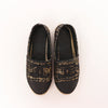 Chanel Metallic Tweed Grosgrain CC Espadrilles in Black x Gold G29762, Size 37 EU Secondhand