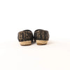 Chanel Metallic Tweed Grosgrain CC Espadrilles in Black x Gold G29762, Size 37 EU Secondhand