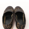 Chanel Metallic Tweed Grosgrain CC Espadrilles in Black x Gold G29762, Size 37 EU Secondhand
