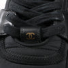 CHANEL Coco Mark Fabric High-top Sneakers in Black G35062, Size 38 EU Secondhand