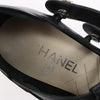 Chanel Coco Mark Lion Clover Buttons Leather Pumps in Black, Size 38 EU Secondhand