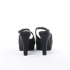 Secondhand Chanel Coco Mark Leather x Glitter Heels in Black G37586, Size EU 37 C