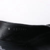 Secondhand Chanel Coco Mark Leather x Glitter Heels in Black G37586, Size EU 37 C