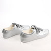 Chanel Coco Mark Rubber Sneakers in Silver G32719, Size 38 EU Secondhand