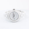 Chanel J12 Phantom H6345 LBH10560 CE×SS QZ White Dial Watch Secondhand