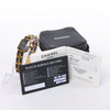 Chanel Premiere XL H0001 GN08533 GP & Leather QZ Black Dial Watch Secondhand