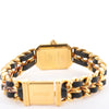 Chanel Premiere L AG70349 GP & Leather QZ Watch with Black Dial Secondhand
