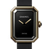Chanel Premiere H6125 TI 750(YG) Rubber AT Black Dial Watch Secondhand