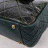 Chanel Reissue Accordion Quilted Leather Mix Shoulder Bag in Green Secondhand
