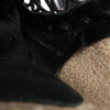 Secondhand Chanel Sports Suede Leather Shearling Boots in Black G26245, Size 35.5 EU