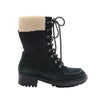 Secondhand Chanel Sports Suede Leather Shearling Boots in Black G26245, Size 35.5 EU