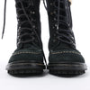 Secondhand Chanel Sports Suede Leather Shearling Boots in Black G26245, Size 35.5 EU