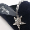 Chanel Star Rhinestone Suede x Fabric Mule in Navy x Black G35835, Size 41 EU Secondhand