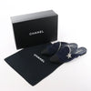 Chanel Star Rhinestone Suede x Fabric Mule in Navy x Black G35835, Size 41 EU Secondhand