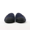 Chanel Star Rhinestone Suede x Fabric Mule in Navy x Black G35835, Size 41 EU Secondhand