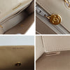 Chanel Timeless Classica turn lock bag in beige leather