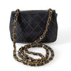 Chanel Timeless Classic mini shoulder bag in black leather