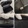 Chanel Vanity shoulder bag in patent matelassé leather