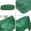 Chanel vintage Camera bag in green leather