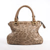 Chloe Marcie Medium Leather Leopard Pattern Handbag in Brown, Limited Edition Secondhand