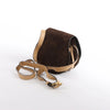 Chloe Marcie Mini Suede x Leather Crossbody Bag in Brown Secondhand