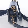 Chloe Tess Small Leather 2Way Shoulder Bag in Blue Secondhand