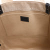 CHLOE Woody Large Canvas & Leather Tote Shoulder bag in Black x Beige Secondhand