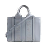 Chloé Woody Small Leather 2Way Handbag in Blue Secondhand