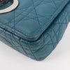 Dior Caro Leather Chain Shoulder Bag in Blue Secondhand