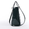 Dior Lady Dior Large Cannage Patent Leather 2Way Handbag in Green Secondhand