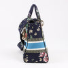 Dior Lady D-Lite Canvas D-Constellation Embroidered Medium 2Way Handbag in Multicolor Secondhand
