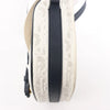 Dior Bobby Small Oblique Leather Crossbody Bag in White x Navy Blue Secondhand