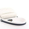 Dior Bobby Small Oblique Leather Crossbody Bag in White x Navy Blue Secondhand