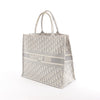 Secondhand Dior Book Tote Large Oblique Canvas Handbag Handbag in Gray