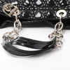 Dior Soft Lady Dior Patent Leather Cannage Large Shoulder Bag in Black Secondhand