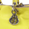 Dior Diorissimo Leather Mini 2Way Handbag in Yellow Secondhand
