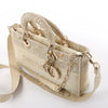 Dior Lady D-Joy Racing 2Way Handbag in Beige Secondhand