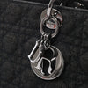 Dior Lady Dior Large Denim Cannage Large Handbag in Black Secondhand