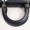 Dior Lady Dior Dennim x Leather Cannage Large Handbag in Navy Blue Secondhand