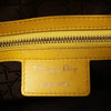 Dior Lady Dior Cannage Leather 2Way Handbag in Yellow Secondhand