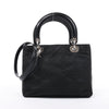 Dior Lady Dior Cannage Nylon Handbag in Black Secondhand
