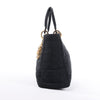 Dior Lady Dior Cannage Nylon Handbag in Black Secondhand