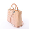 Dior Lady Dior Large Cannage Patnet Leather 2Way Handbag in Beige Secondhand