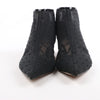 Dior Mesh DIOR PRETTY Ankle Boots in Black, Size 37.5 EU Secondhand