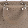 Dior Lady Dior Ostrich Large 2Way Handbag in Brown Secondhand