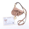 Dior Saddle Micro Bag Leather 2Way Handbag in Blush Secondhand