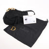 Dior Saddle Classic Bag Canvas Shoulder Bag in Black Secondhand