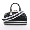 Dior Large Dior Vibe Zip Bowling Bag in Black x White Secondhand